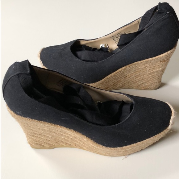Mossimo | Black Platform Wedge Espadrilles | 8 - Picture 3 of 8